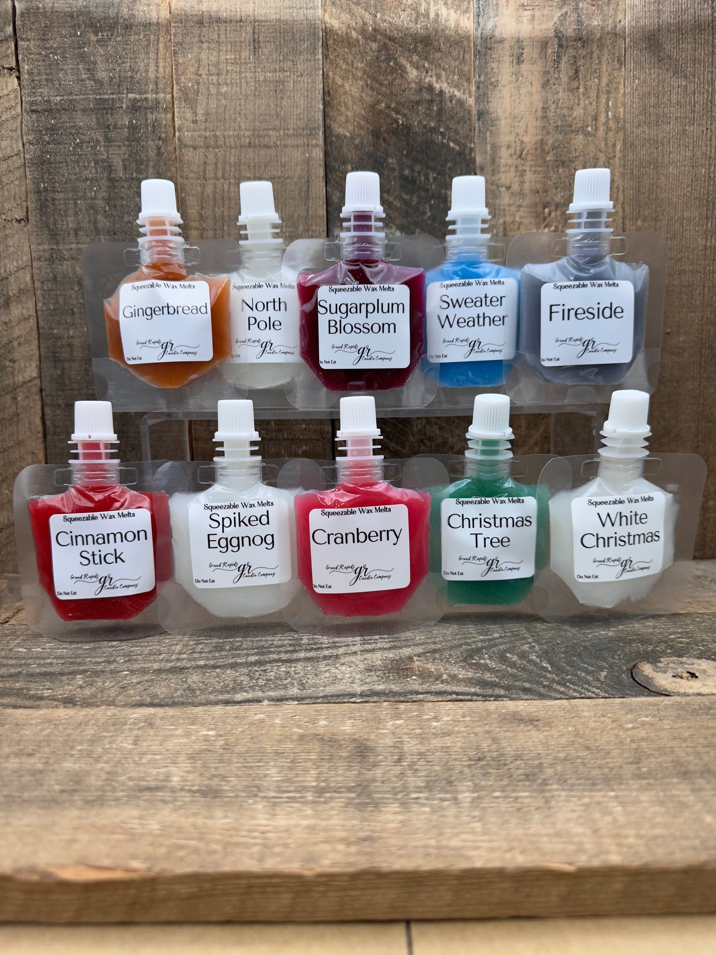 Squeezable Wax Melt Variety Sample Pack Premium Squeezie Fragrance Pouch 1 ounce squeeze Gift Set