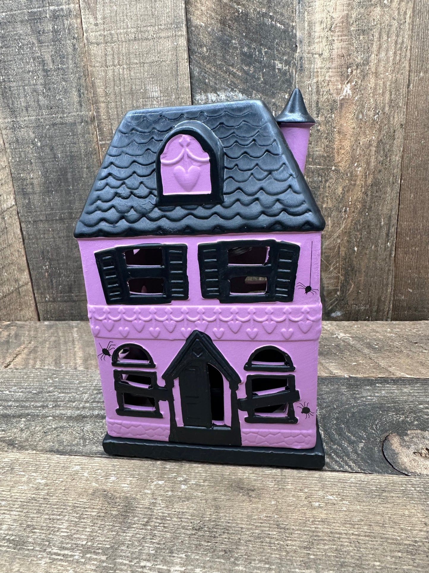 Haunted House Halloween Cute Purple Light Up Wax Warmer Fall Essential Oil Melter