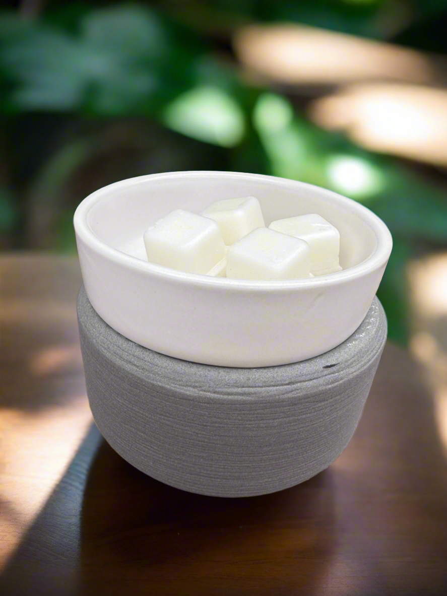 Stone Wax Melter Gray Essential Oil Tart Warmer Candle Hot Plate