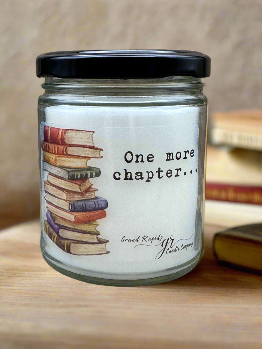 One More Chapter. Candle 9oz Soy Blend Gift book reader