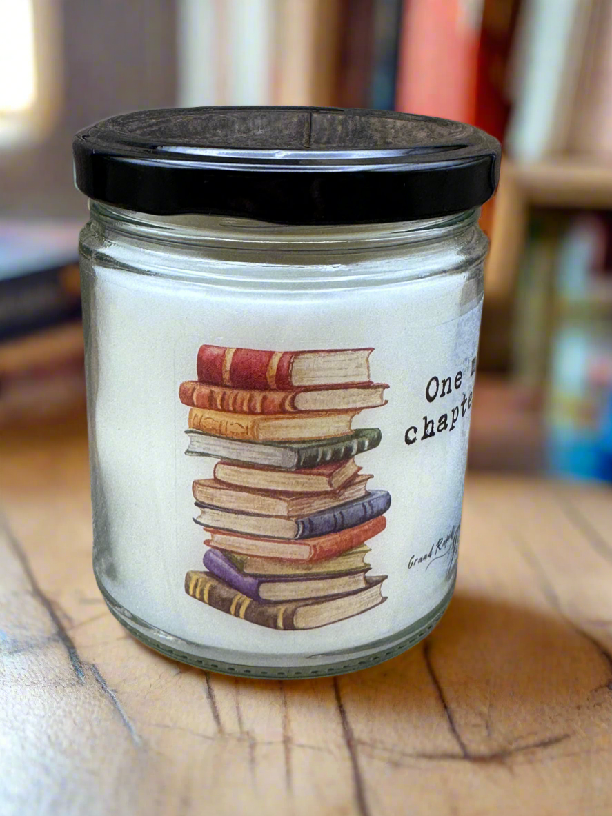 One More Chapter. Candle 9oz Soy Blend Gift book reader