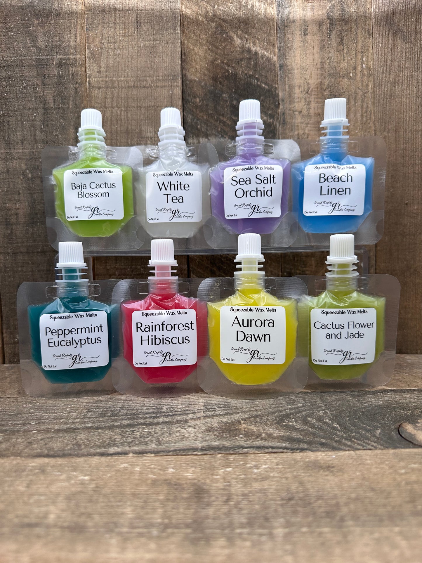 Squeezable Wax Melt Variety Sample Pack Premium Squeezie Fragrance Pouch 1 ounce squeeze Gift Set