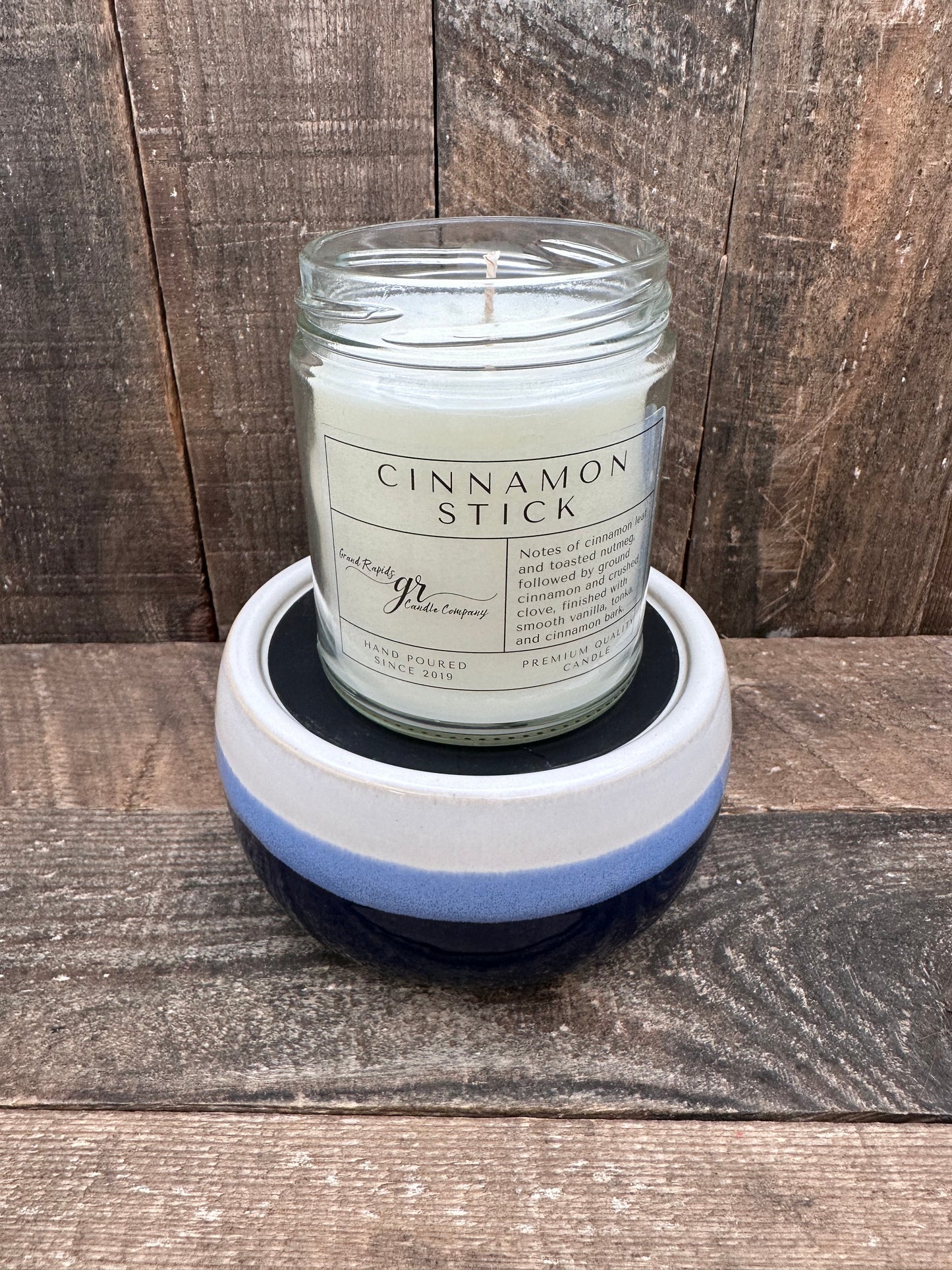 Blue and White Ceramic Wax Melter Essential Oil Tart Warmer Candle Hot Plate