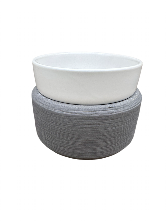 Stone Wax Melter Gray Essential Oil Tart Warmer Candle Hot Plate