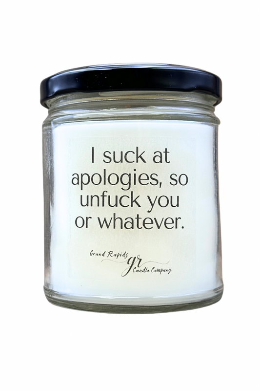 Unfuck you Candle I’m sorry gift. 9oz Soy Blend Funny