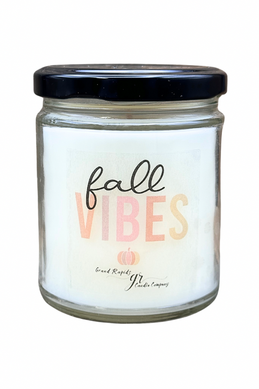 Fall Vibes. Candle Pumpkin 9oz Soy Blend Autumn Halloween