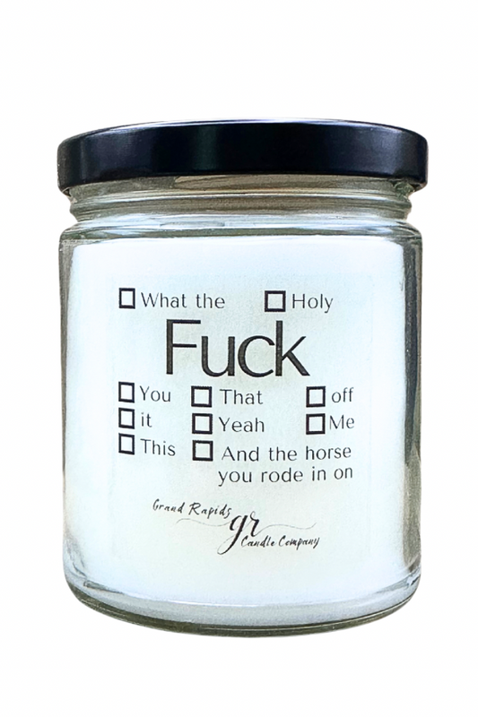 Select a fuck. Candle 9oz Soy Blend funny gift