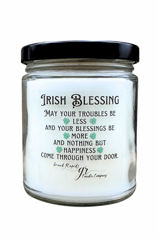 Irish blessing Candle St. Patrick’s Day. 9oz Soy Blend Gift