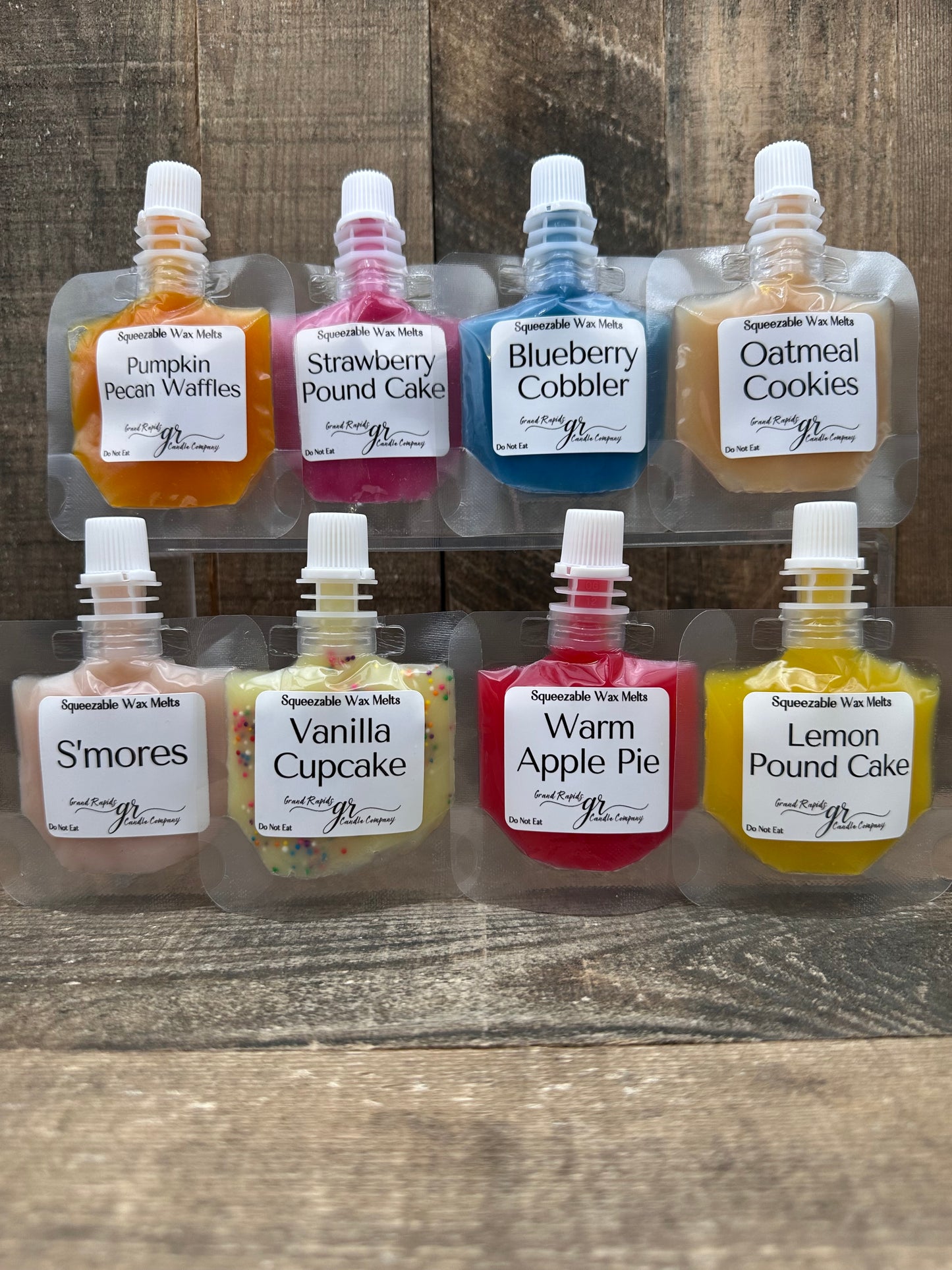 Squeezable Wax Melt Variety Sample Pack Premium Squeezie Fragrance Pouch 1 ounce squeeze Gift Set