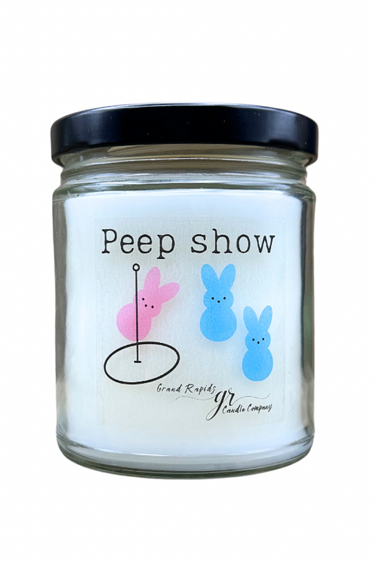 Peep show. Candle 9oz Soy Blend Easter Gift Funny