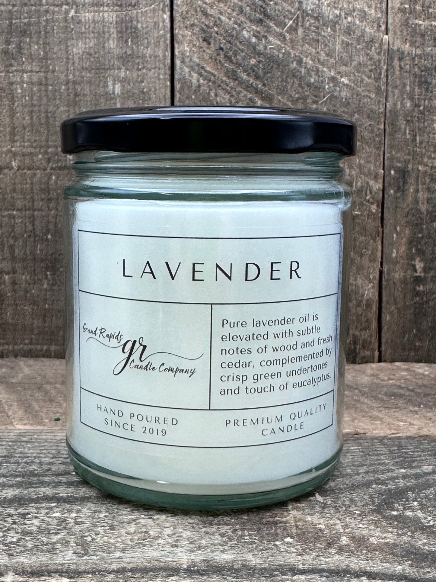 Classic Fragrance Candle Basic Label With Notes 9oz Soy Blend Gift