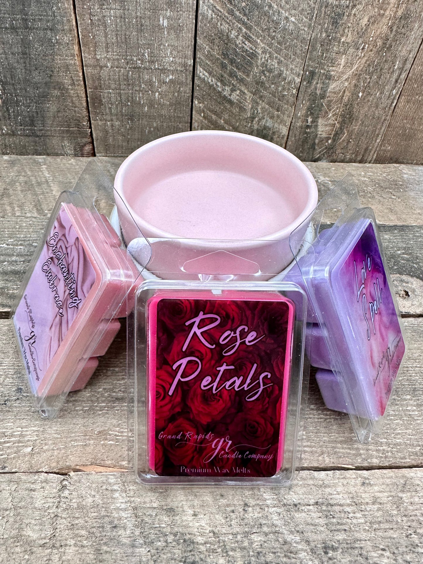 Pink Wax Melter Valentine's Day Bundle with 3 Wax melts Oil Warmer Candle Hot Plate