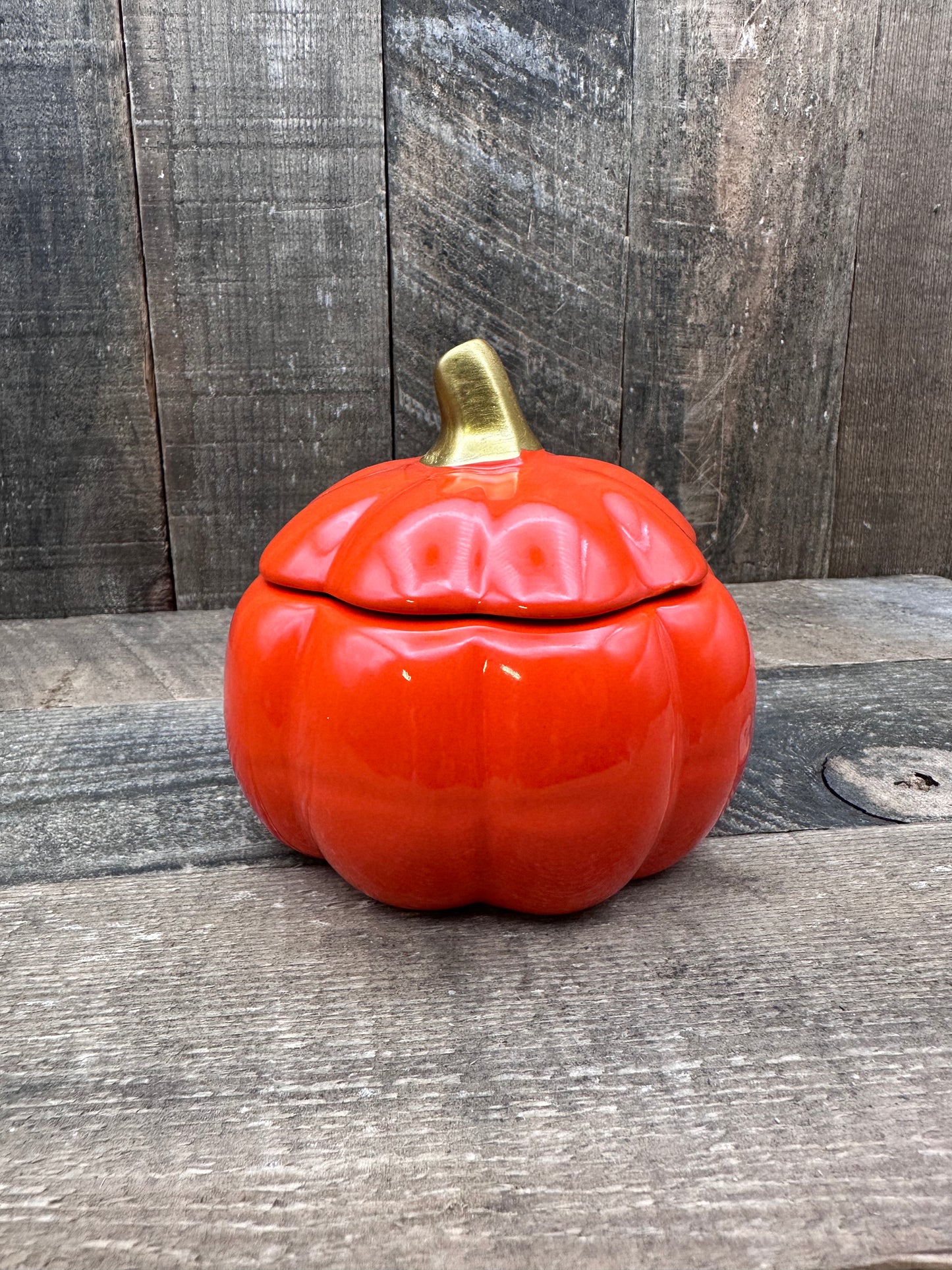 Orange Pumpkin Candle Fall Halloween 9 ounce Soy Blend