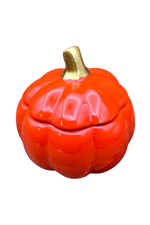 Orange Pumpkin Candle Fall Halloween 9 ounce Soy Blend