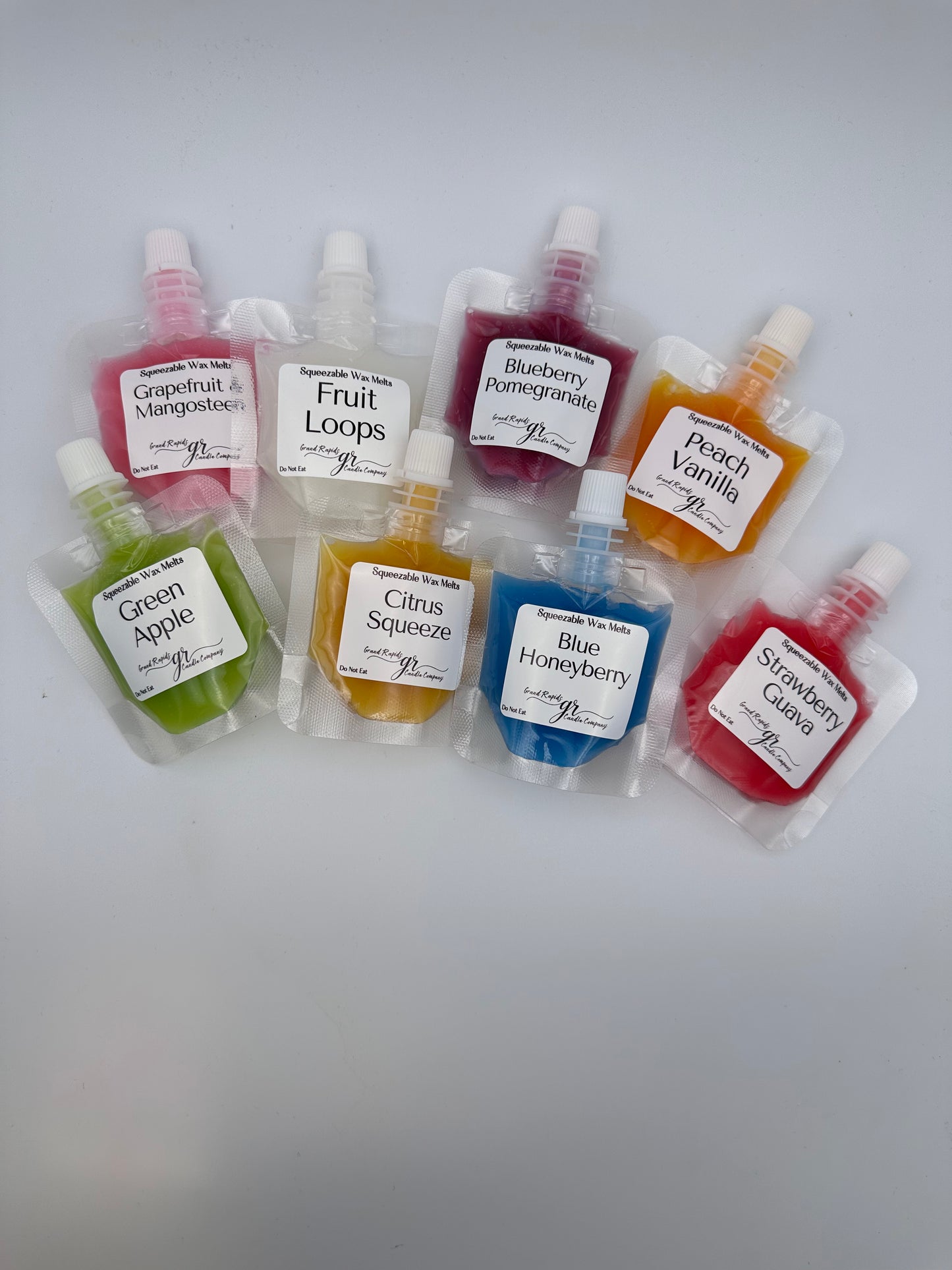 Squeezable Wax Melt Variety Sample Pack Premium Squeezie Fragrance Pouch 1 ounce squeeze Gift Set