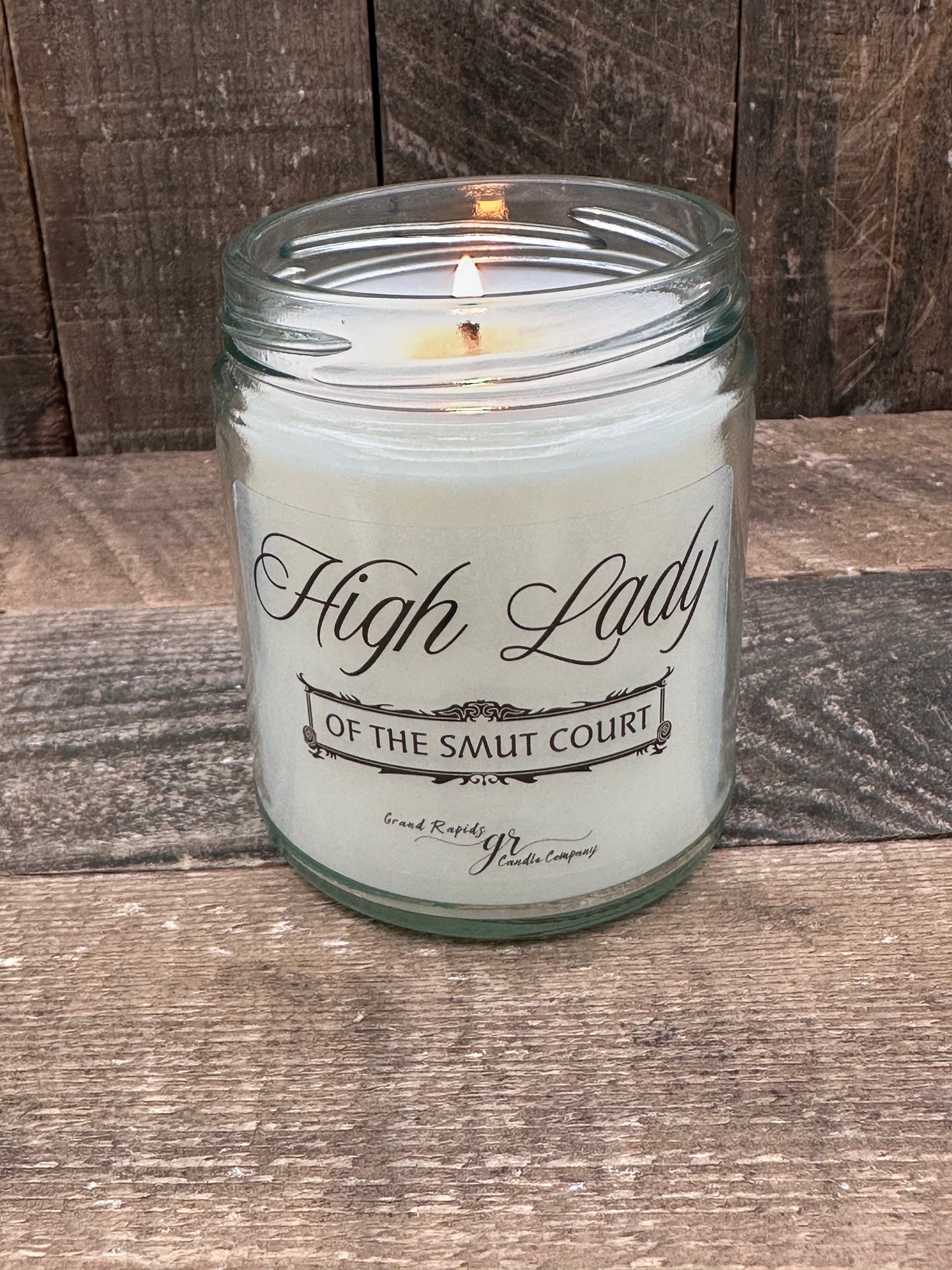 High Lady of the Smut Court. Candle 9oz Soy Blend Funny Gift book reader
