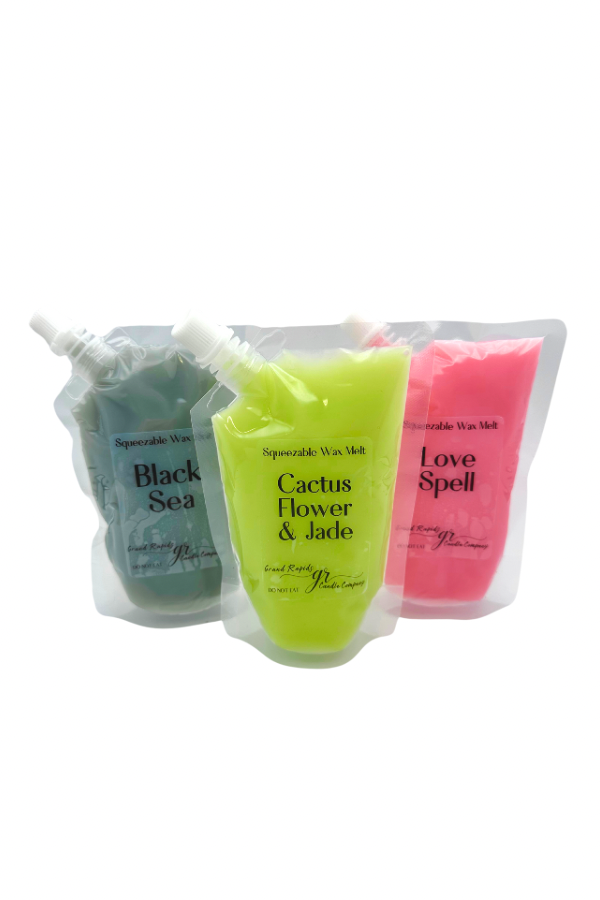 Squeezable Wax Melt Large Premium Squeezie Fragrance Pouch 7 ounce squeeze