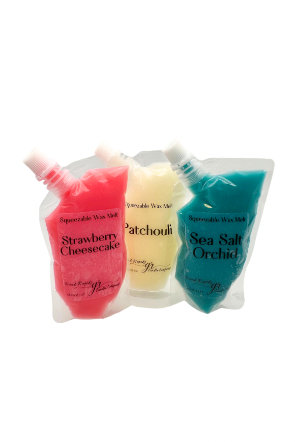 Medium Squeezable Wax Melt Premium Squeezie Fragrance Pouch 3 ounce