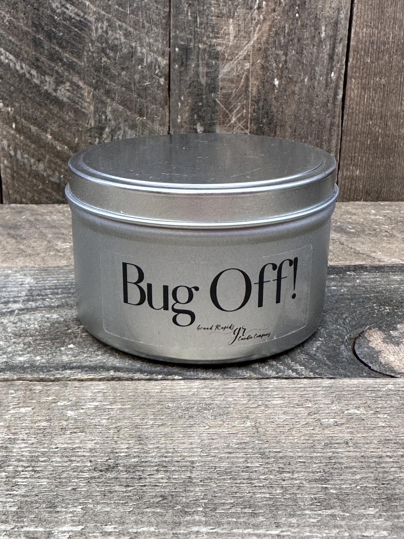 Citronella Bug Off Mosquitos 8 oz candle tin for Outdoors