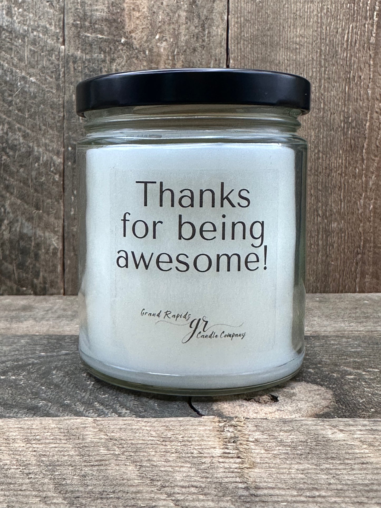 Thanks for being awesome Candle 9 oz Soy Blend Gift
