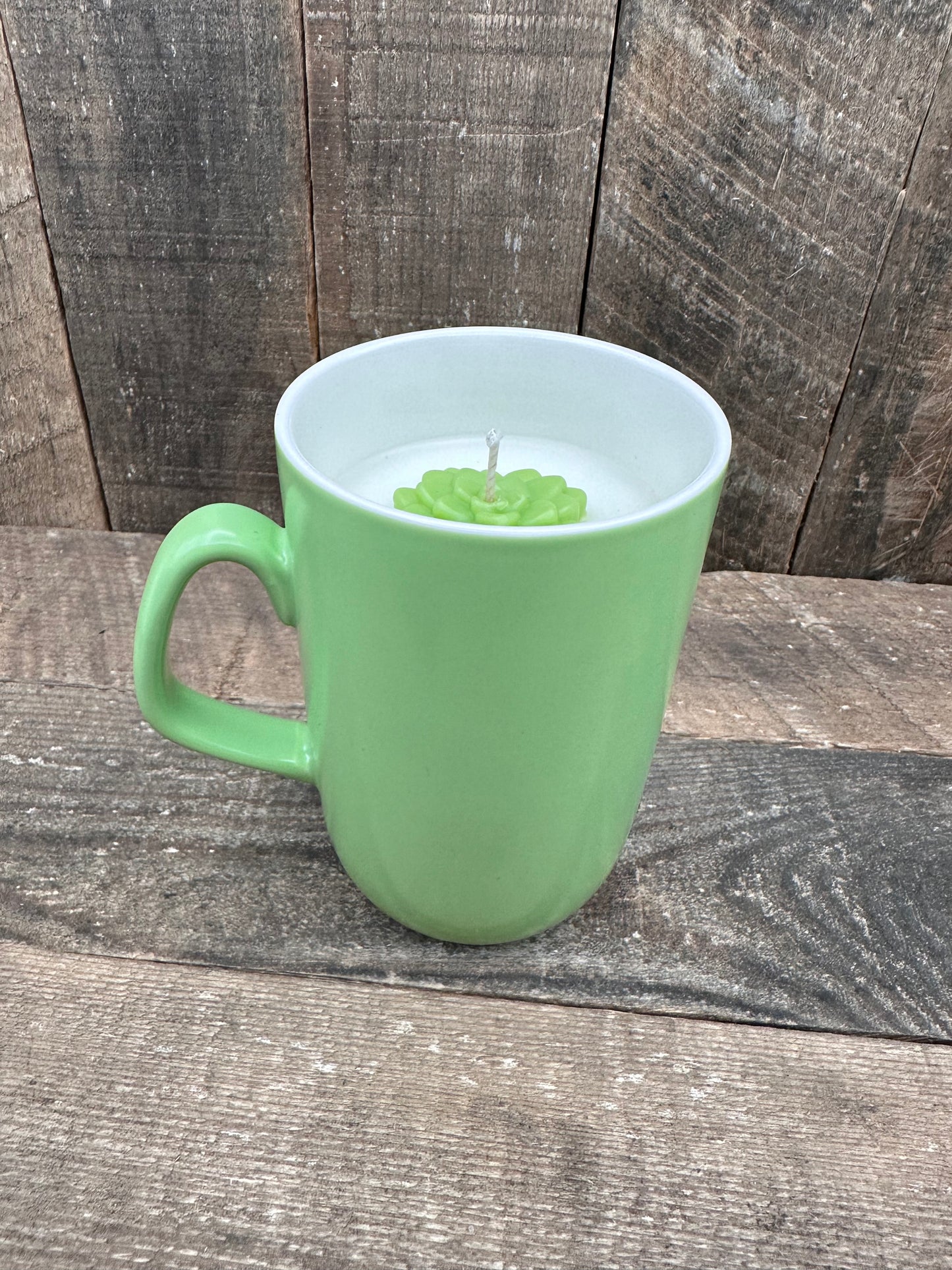 Cactus All I Need Is Sunshine Reclaimed Coffee mug candle