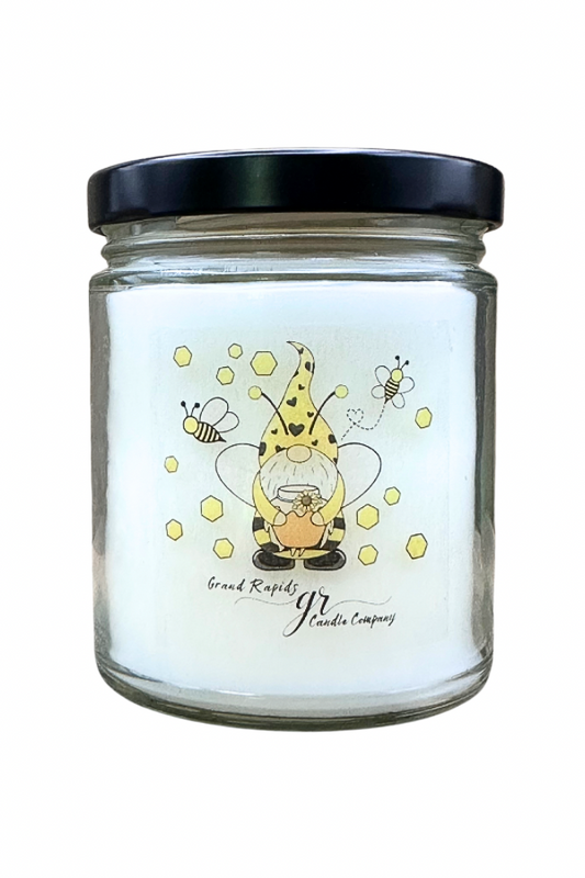 Bumble Bee garden gnome 9oz Soy Blend Candle