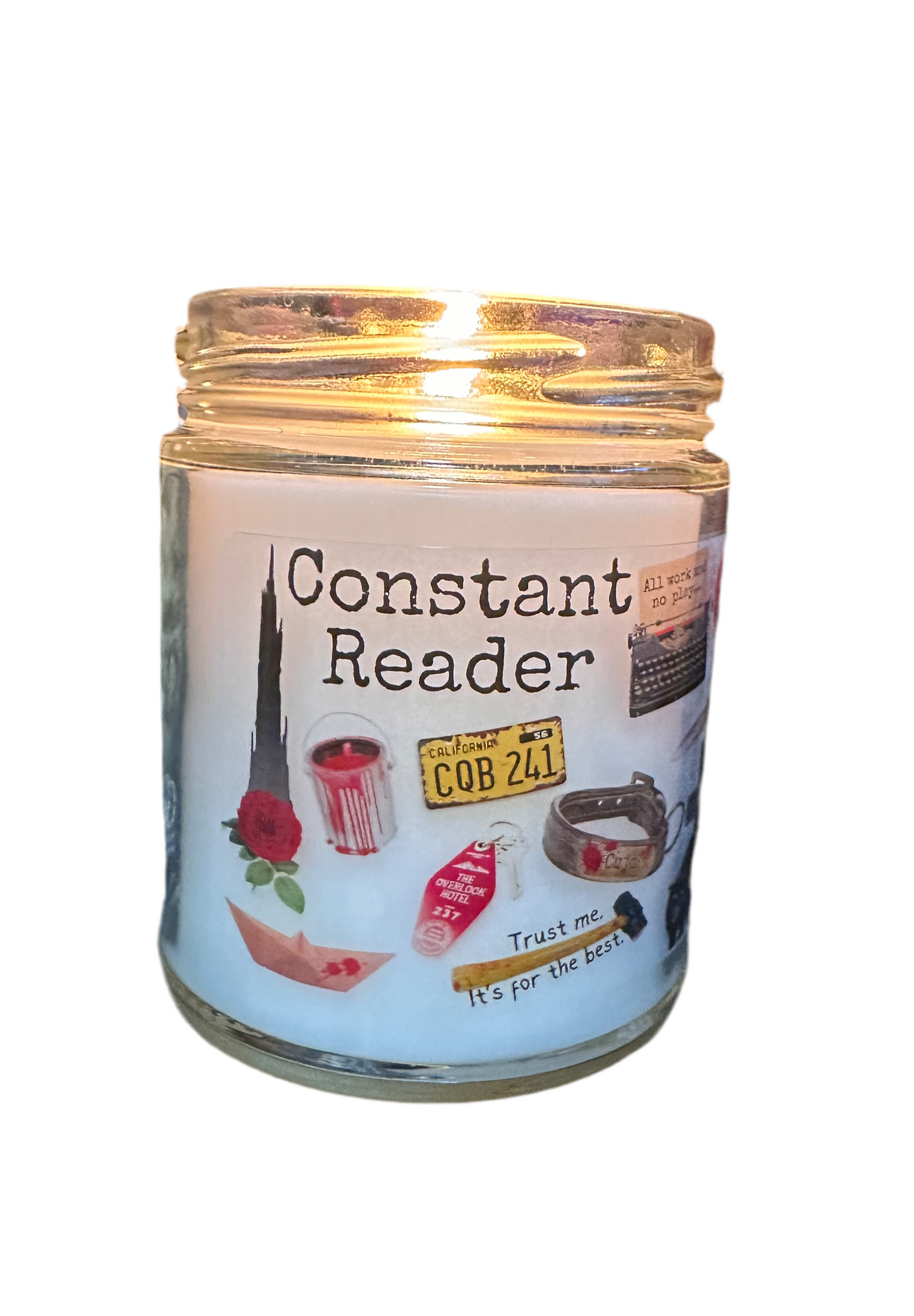 Stephen King Constand Reader 9oz Soy Blend Candle book reader