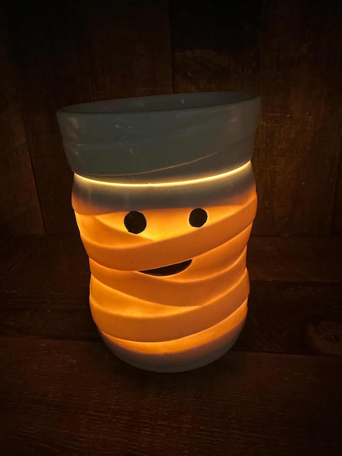Mummy Halloween Cute Light Up Wax Warmer Fall Essential Oil Melter