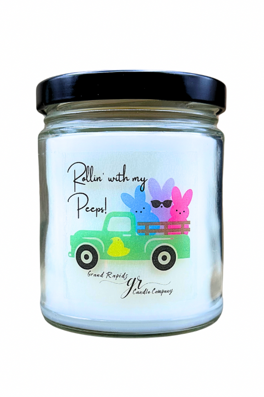 Rollin’ with my peeps Easter old classic truck 9oz Soy Blend Candle