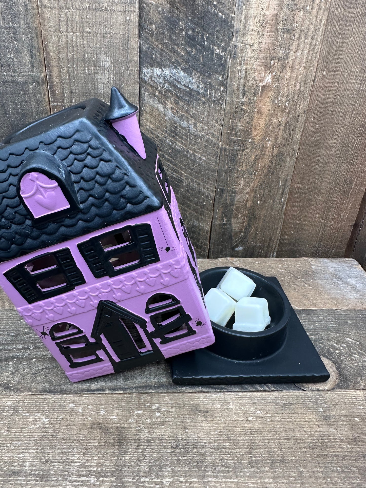 Haunted House Halloween Cute Purple Light Up Wax Warmer Fall Essential Oil Melter