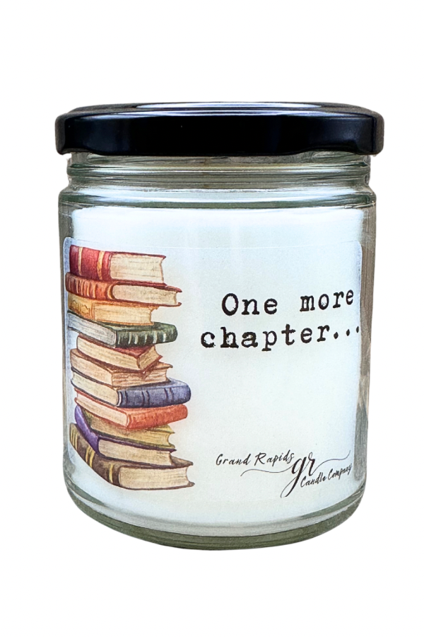 One More Chapter. 9oz Soy Blend Candle book reader