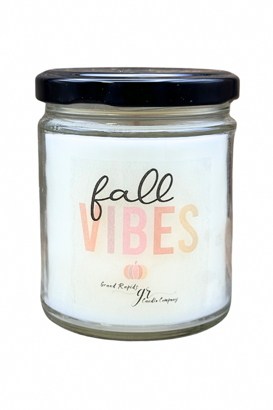 Fall Vibes. With Pumpkin 9oz Soy Blend Candle