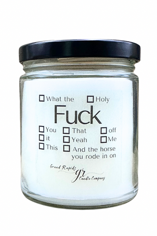 Select a fuck. 9oz Soy Blend Candle