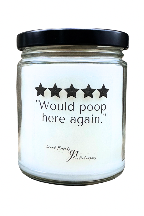 Would poop here again Candle 5 stars. 9oz Soy Blend Gift New Home