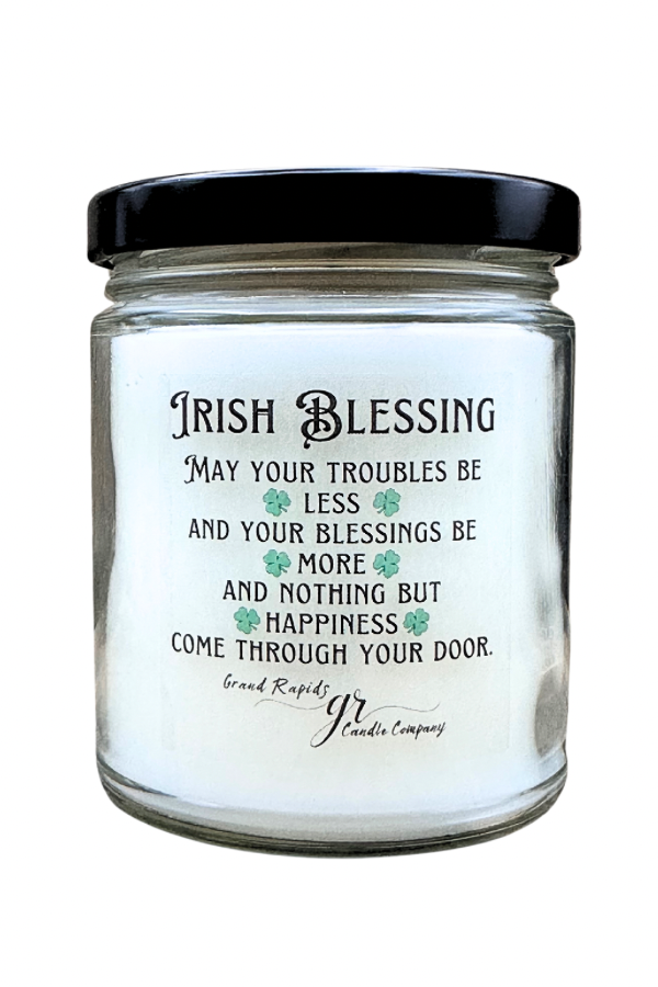 Irish blessing St. Patrick’s Day. 9oz Soy Blend Candle