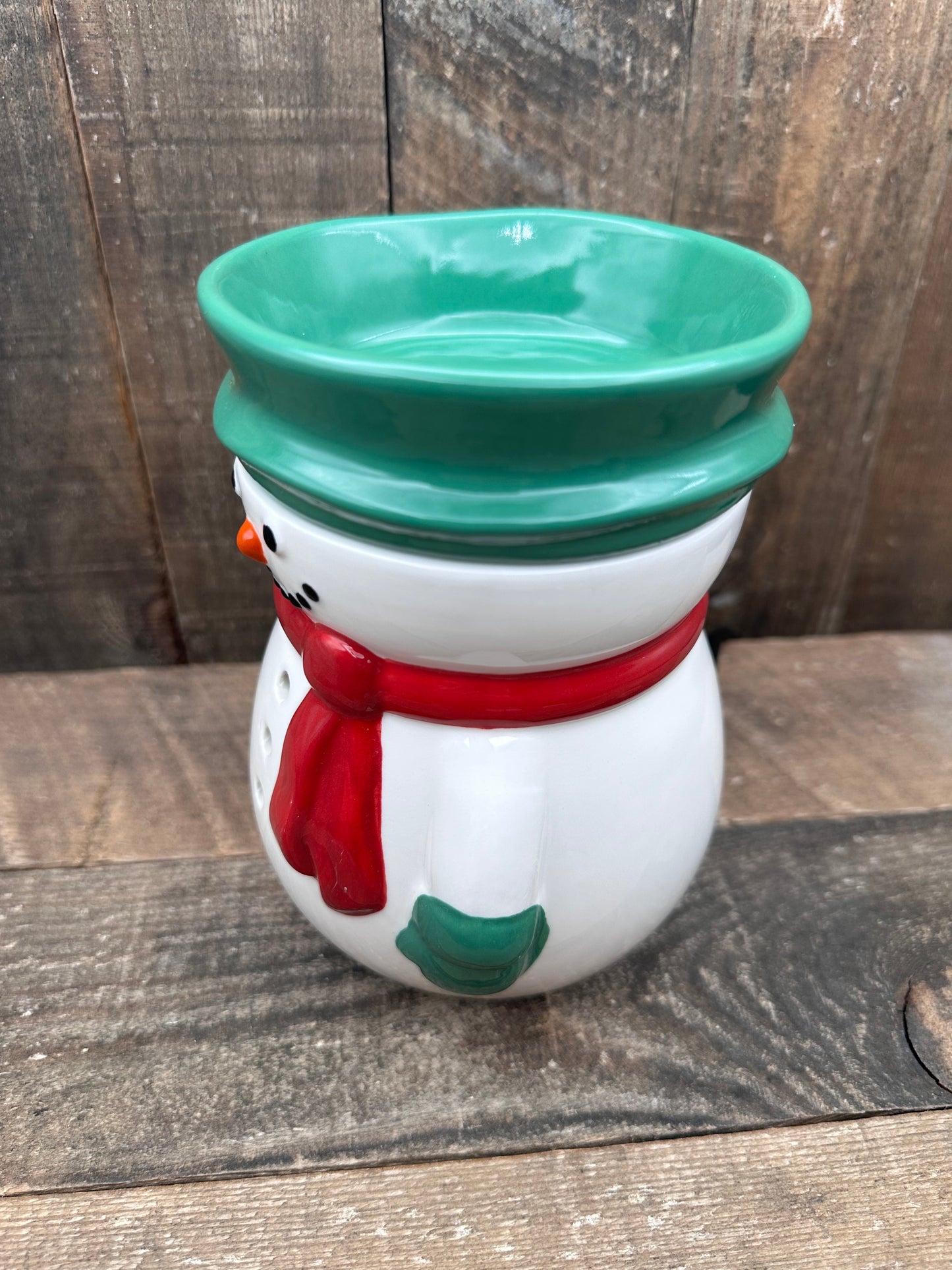 Snowman Wax Melter Winter Christmas Frosty Essential Oil Warmer