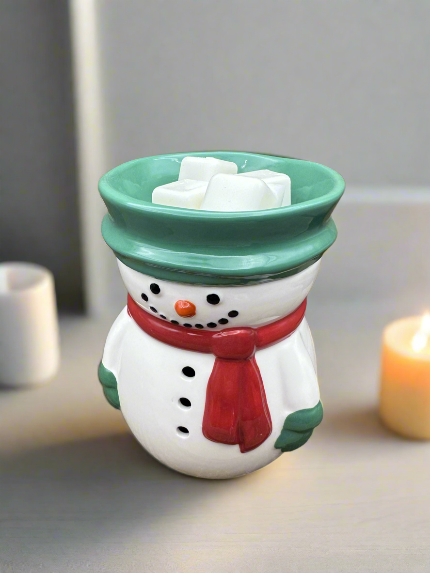 Snowman Wax Melter Winter Christmas Frosty Essential Oil Warmer