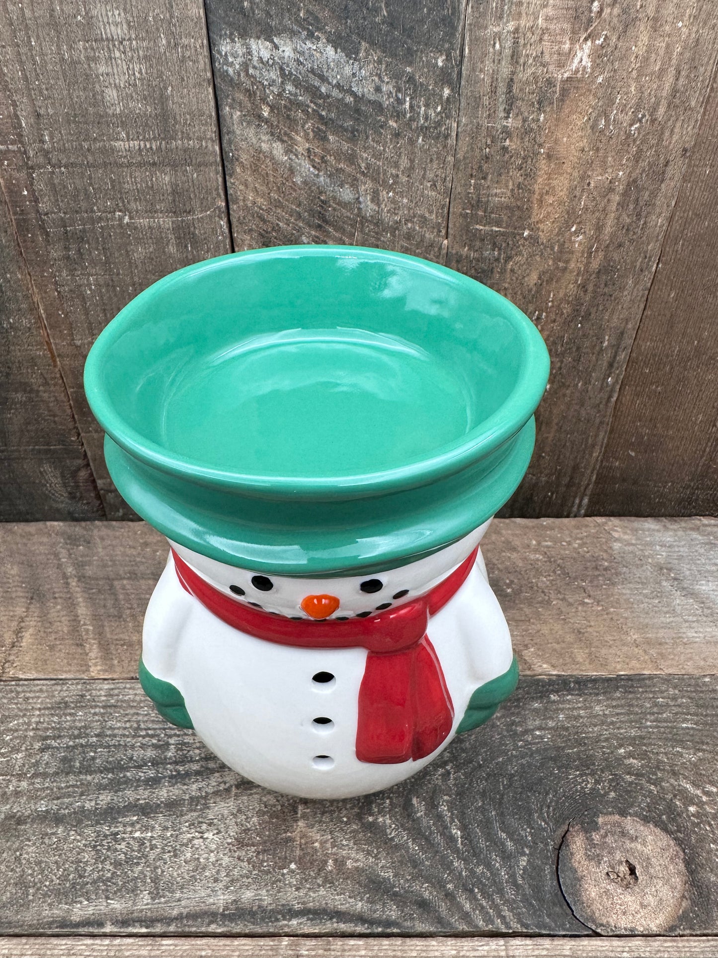 Snowman Wax Melter Winter Christmas Frosty Essential Oil Warmer