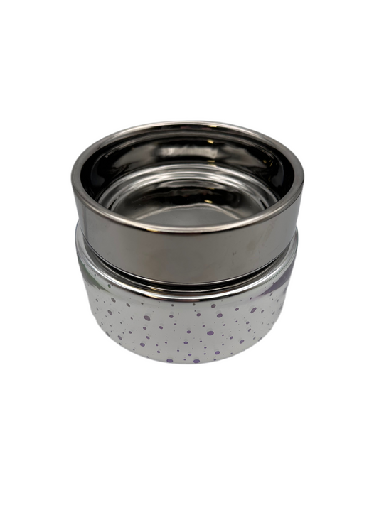 Small Firework pattern Silver mirror color changing Wax Melter Essential Oil Warmer Candle Hot Plate