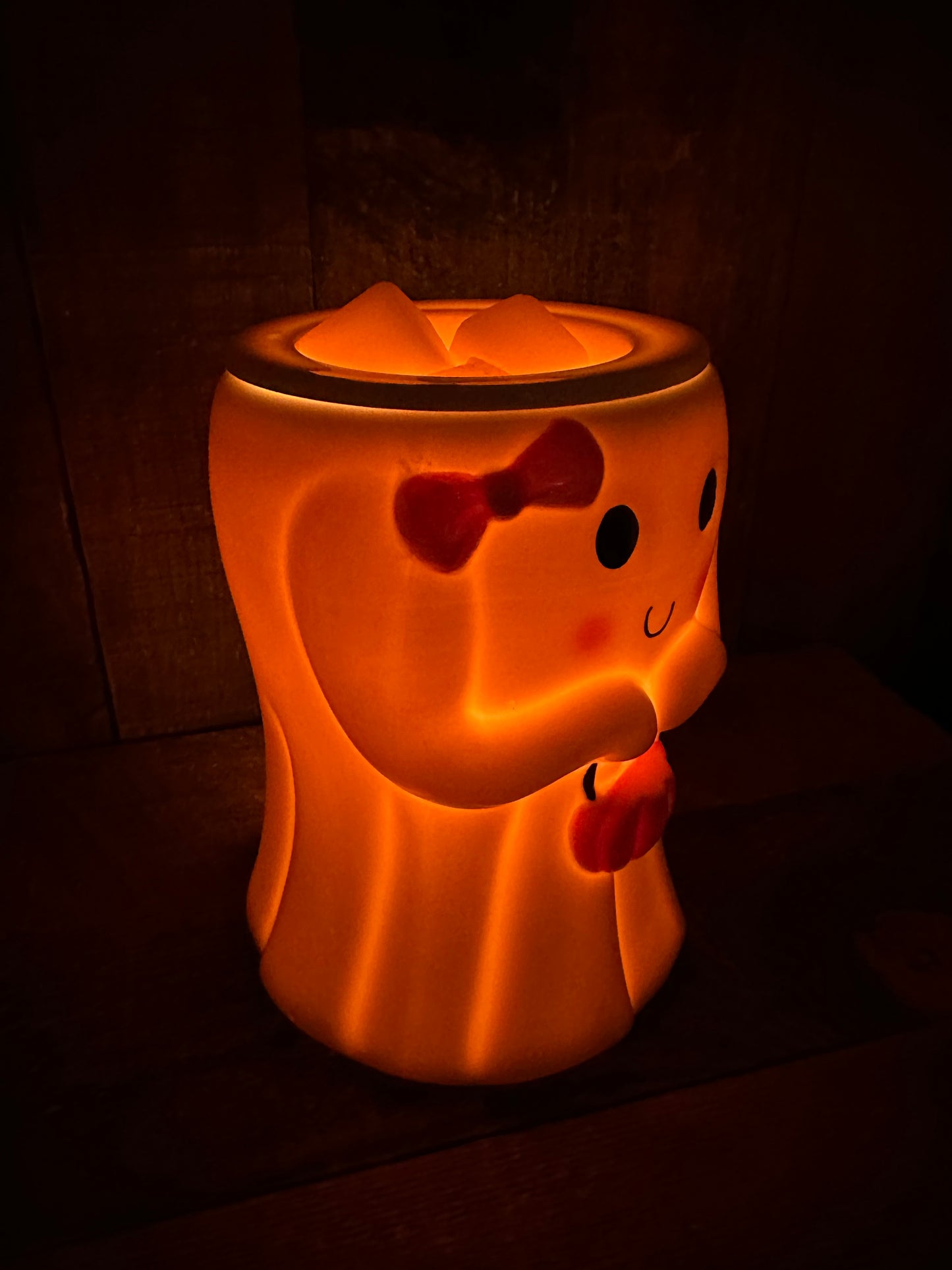 Ghost Halloween Cute Light Up Wax Warmer Fall Essential Oil Melter