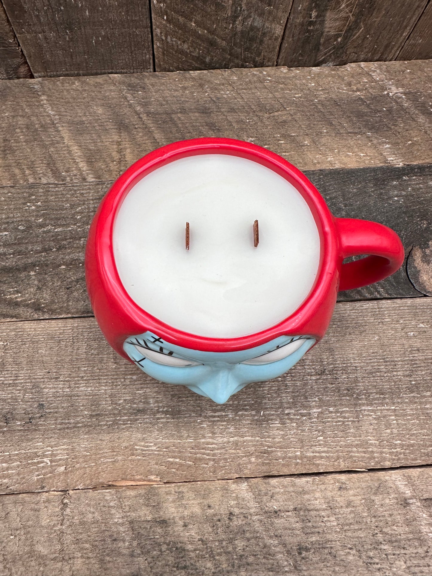 Halloween Double Wood Wick Coffee Mug Candle