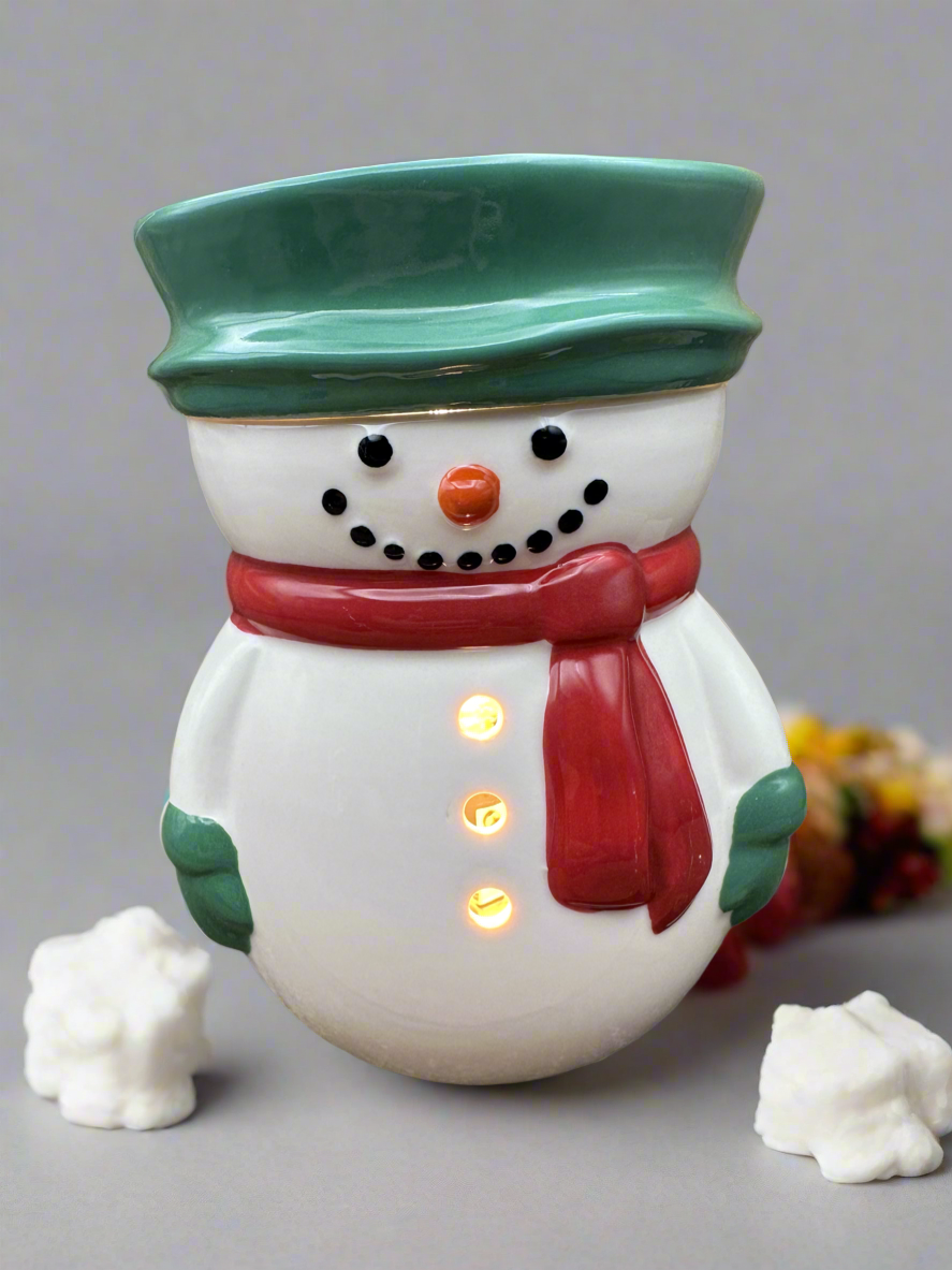 Snowman Wax Melter Winter Christmas Frosty Essential Oil Warmer