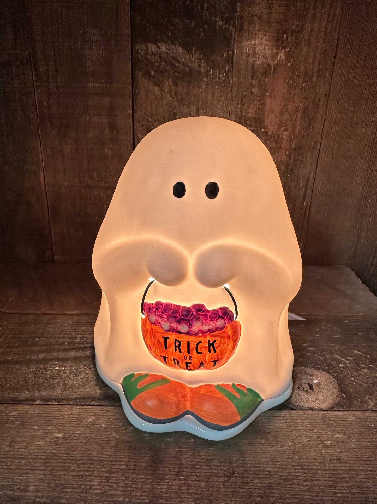 Ghost Trick or Treat Wax Melter Fall Halloween Essential Oil Warmer