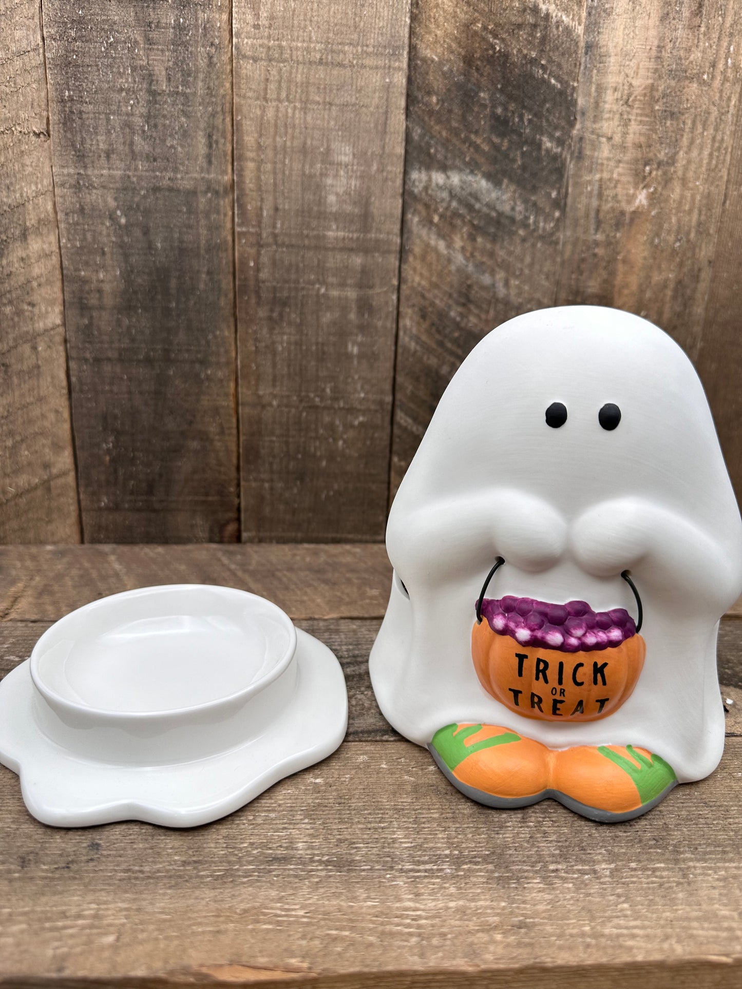 Ghost Trick or Treat Wax Melter Fall Halloween Essential Oil Warmer