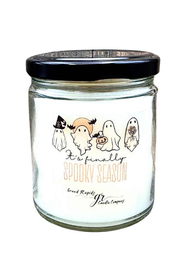 Finally Spooky Season Cute Ghosts. 9oz Soy Blend Candle