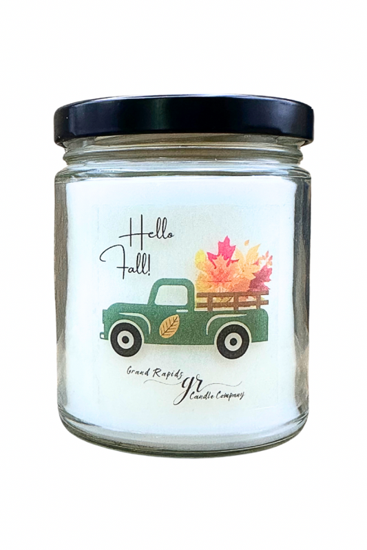 Hello Fall! old classic truck 9oz Soy Blend Candle