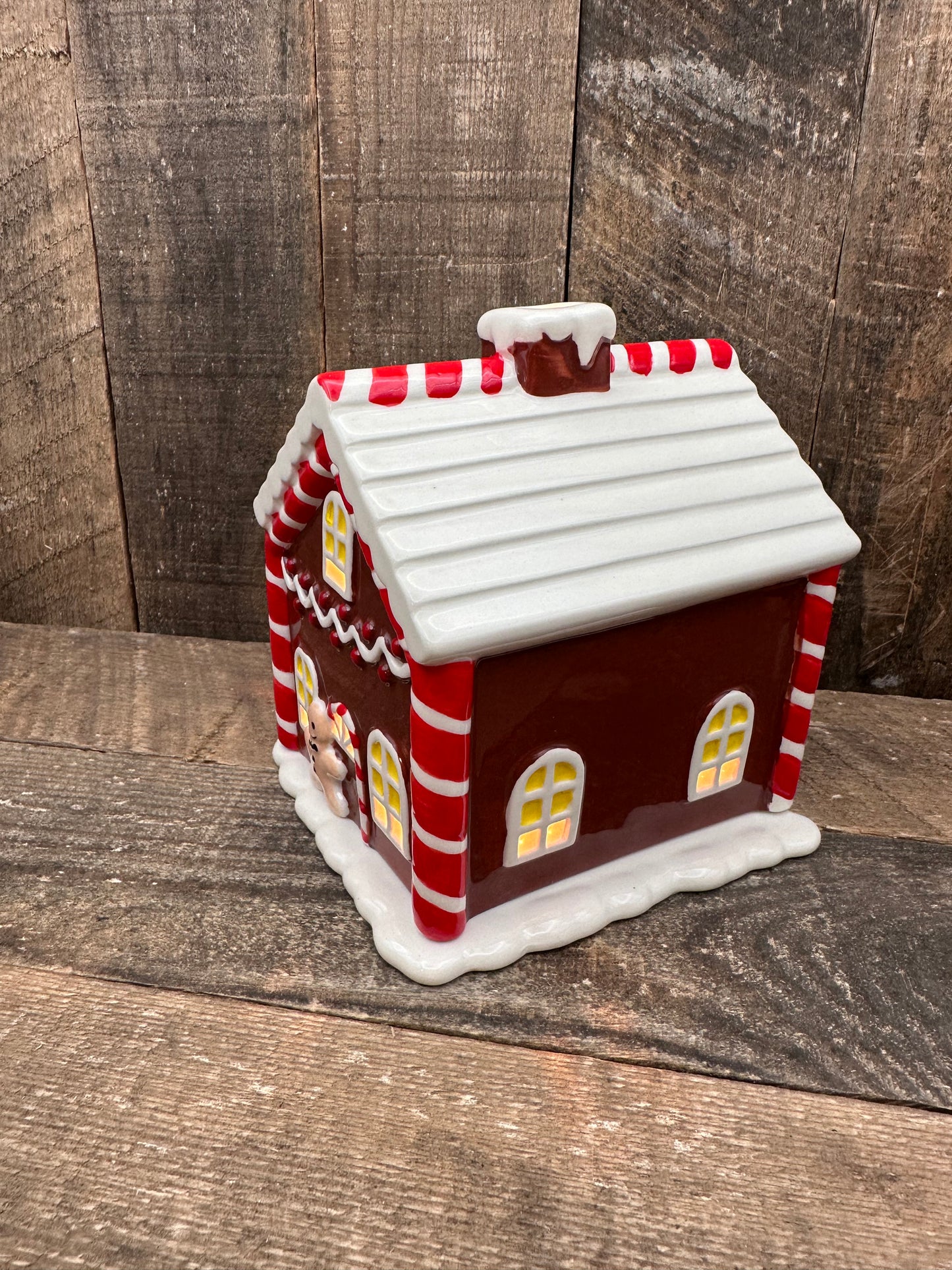 Gingerbread House Winter Light Up Wax Melter Tart Warmer Essential Oil Ginger Bread