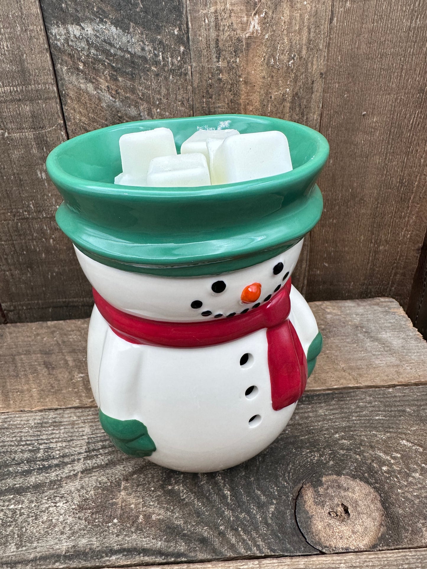 Snowman Wax Melter Winter Christmas Frosty Essential Oil Warmer