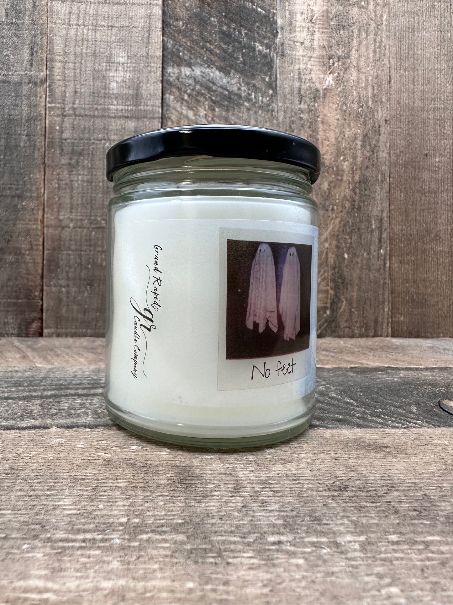 No Feet Polaroid Picture Cute Ghosts. 9oz Soy Blend Candle Photo Movie