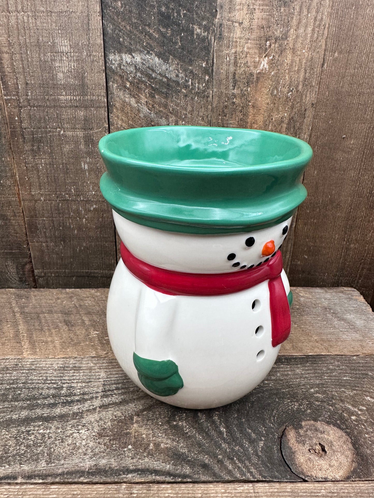 Snowman Wax Melter Winter Christmas Frosty Essential Oil Warmer